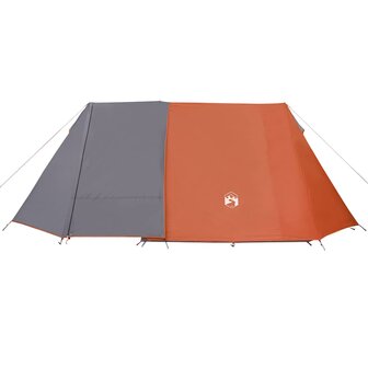 Tent 3-persoons waterdicht grijs en oranje 6