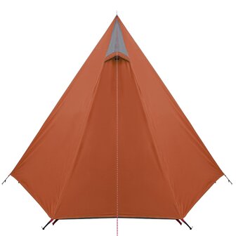 Tent 3-persoons waterdicht grijs en oranje 9