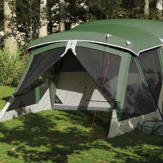 Tent met luifel 4-persoons waterdicht groen 1