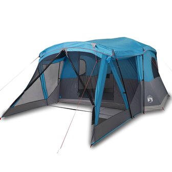 Tent met luifel 4-persoons waterdicht blauw 2