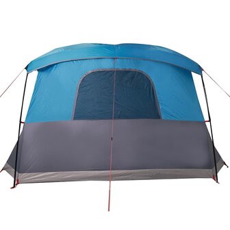 Tent met luifel 4-persoons waterdicht blauw 9