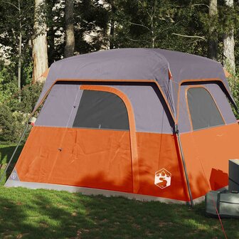 Tent 4-persoons waterdicht oranje 1