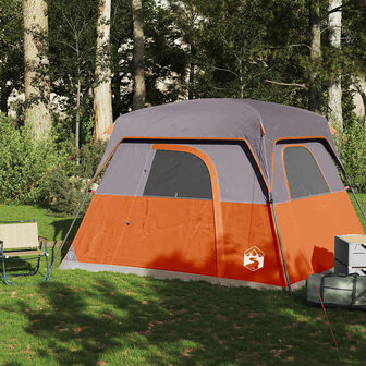 Tent 4-persoons waterdicht oranje 3