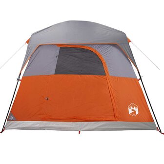 Tent 4-persoons waterdicht oranje 6