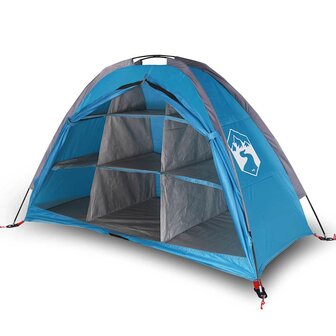 Opbergtent 9 vakken waterdicht blauw 2