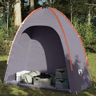 Opbergtent waterdicht grijs en oranje 1