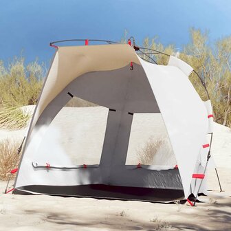Strandtent 2-persoons waterdicht snelontgrendeling grijs 1