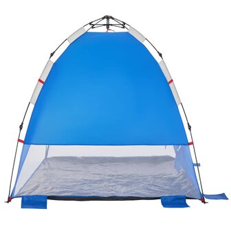 Strandtent 2-persoons waterdicht snelontgrendeling azuurblauw 7