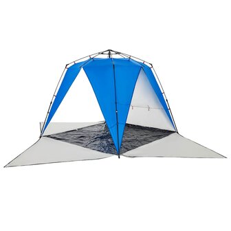 Strandtent 4-persoons waterdicht snelontgrendeling azuurblauw 5