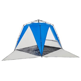 Strandtent 4-persoons waterdicht snelontgrendeling azuurblauw 6