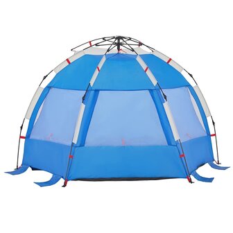 Strandtent 2-persoons waterdicht snelontgrendeling azuurblauw 9