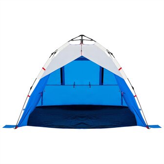 Strandtent 3-persoons waterdicht snelontgrendeling azuurblauw 6