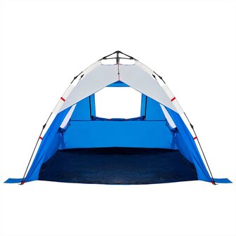 Strandtent 3-persoons waterdicht snelontgrendeling azuurblauw 7