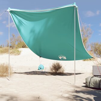 Strandluifel met zandankers 214x236 cm groen 1