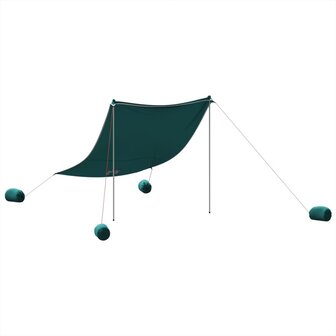 Strandluifel met zandankers 214x236 cm groen 2