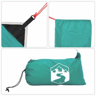Strandluifel met zandankers 214x236 cm groen 7