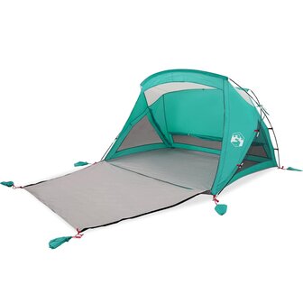 Strandtent 2-persoons zeegroen waterdicht 2