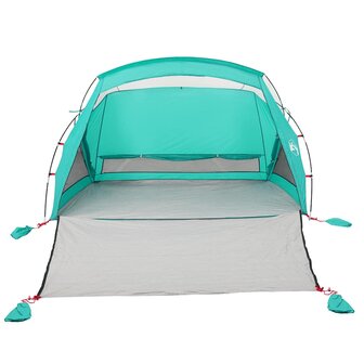 Strandtent 2-persoons zeegroen waterdicht 5