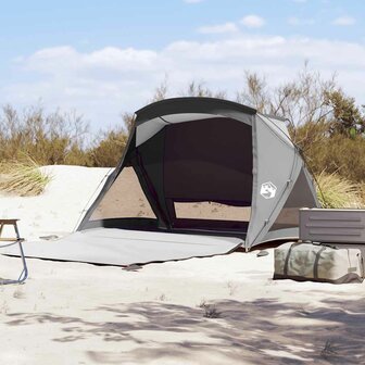 Strandtent 2-persoons waterdicht grijs 4