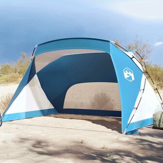 Strandtent 274x178x170/148 cm 185T polyester azuurblauw 1