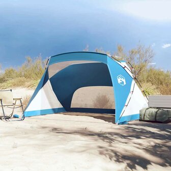 Strandtent 274x178x170/148 cm 185T polyester azuurblauw 3