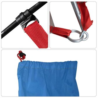 Strandtent 274x178x170/148 cm 185T polyester azuurblauw 8
