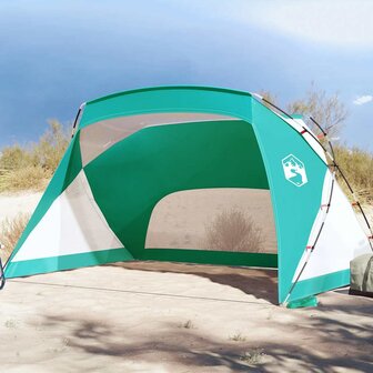 Strandtent 274x178x170/148 cm 185T polyester zeegroen 1
