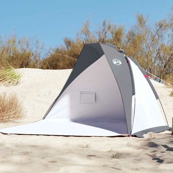 Strandtent 268x223x125 cm 185T polyester grijs 1