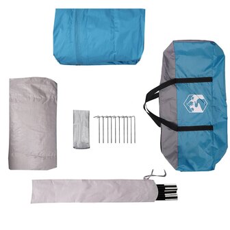 Gezinstent 6-persoons waterdicht blauw 9
