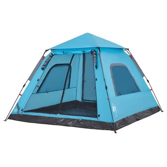 Koepeltent 5-persoons snelontgrendeling blauw 4
