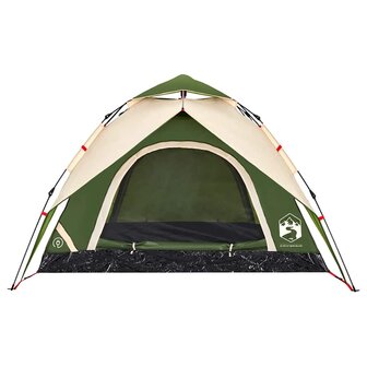 Koepeltent 3-persoons snelontgrendeling groen 7