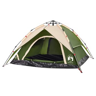 Koepeltent 4-persoons snelontgrendeling groen 5