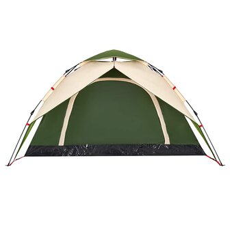 Koepeltent 4-persoons snelontgrendeling groen 8