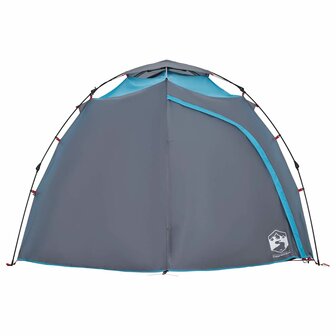 Koepeltent 4-persoons snelontgrendeling blauw 6