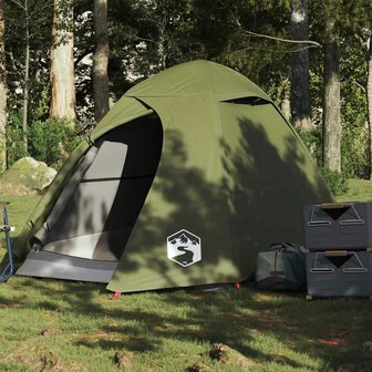 Koepeltent 2-persoons waterdicht olijfgroen 1