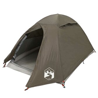 Koepeltent 2-persoons waterdicht bruin 4