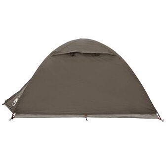Koepeltent 2-persoons waterdicht bruin 8