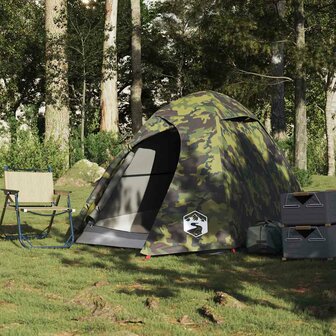Koepeltent 2-persoons waterdicht camouflage 3