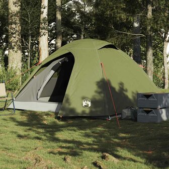 Koepeltent 3-persoons waterdicht olijfgroen 1