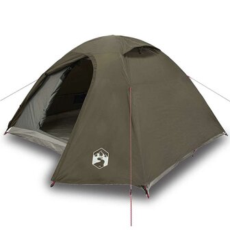 Koepeltent 3-persoons waterdicht bruin 2