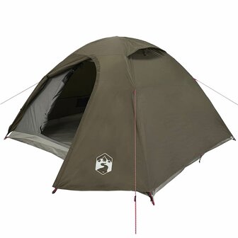 Koepeltent 3-persoons waterdicht bruin 4