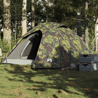 Koepeltent 3-persoons waterdicht camouflage 1