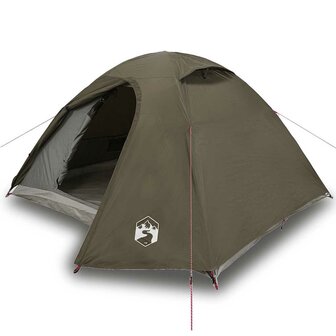 Koepeltent 4-persoons waterdicht bruin 2