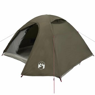 Koepeltent 4-persoons waterdicht bruin 4