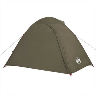 Koepeltent 4-persoons waterdicht bruin 7