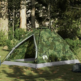Koepeltent 2-persoons waterdicht camouflage 1