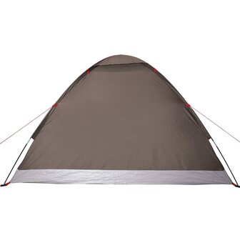 Koepeltent 4-persoons waterdicht bruin 9