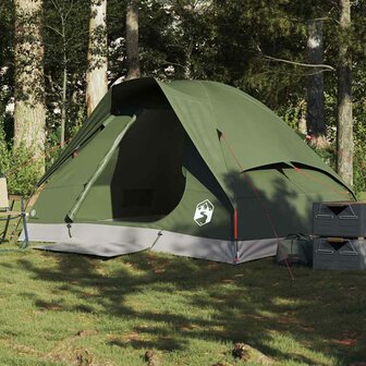 Koepeltent 2-persoons waterdicht olijfgroen 1