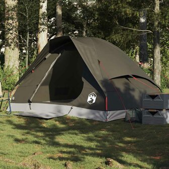 Koepeltent 2-persoons waterdicht bruin 1