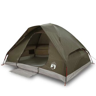 Koepeltent 2-persoons waterdicht bruin 2